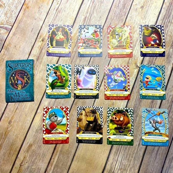 Walt Disney World Lot 12 Sorcerer's of the Magic Kingdom Cards Collectbles - Picture 1 of 12
